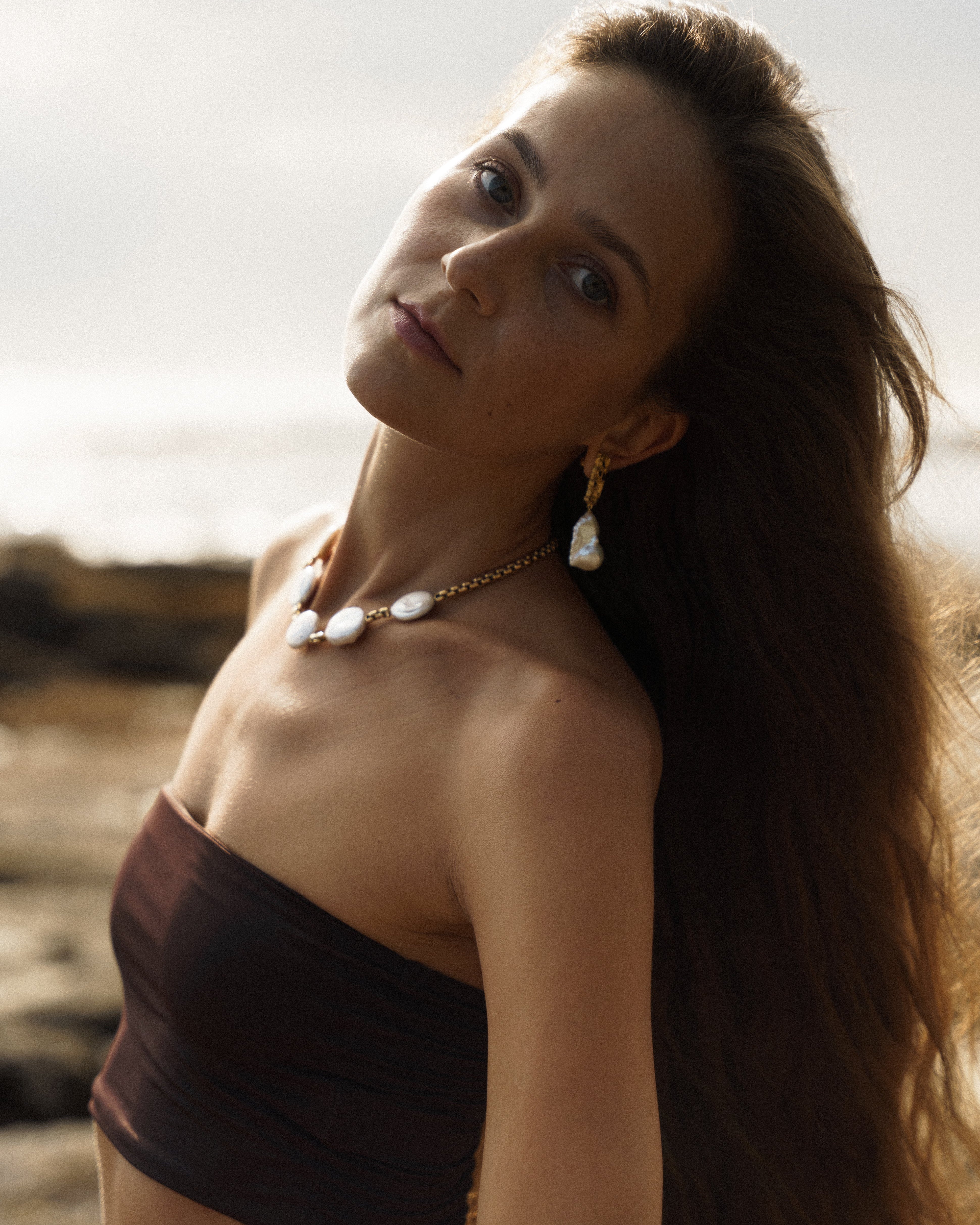 Coin Pearl Choker