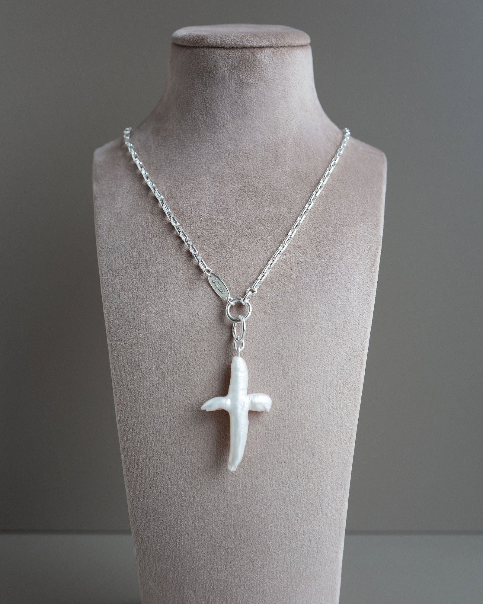 Cross Pearl Necklace