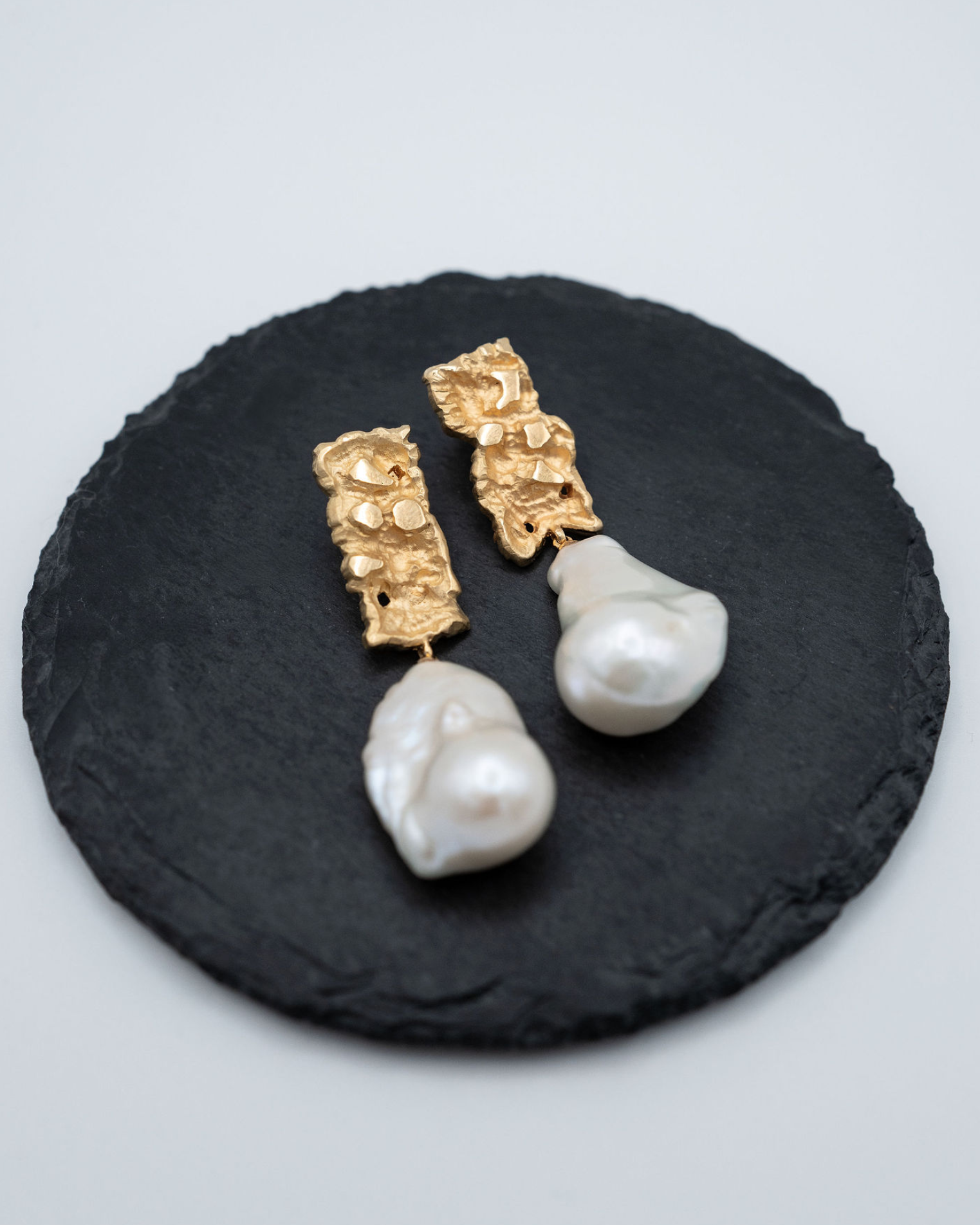 Nugget Pearl Earrings