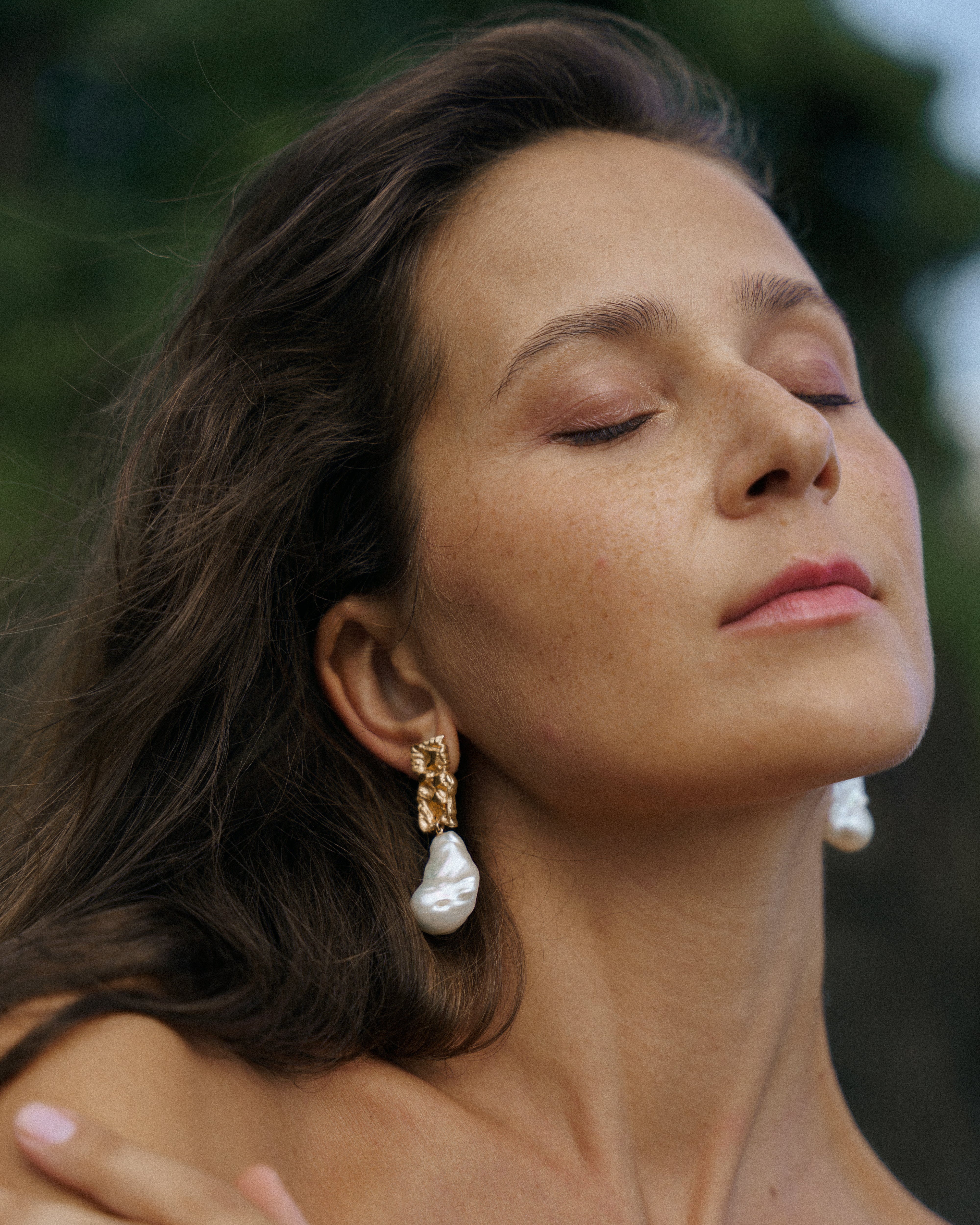 Nugget Pearl Earrings